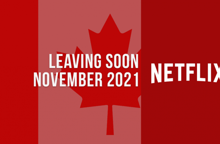 Movies & TV Shows Leaving Netflix Canada in November 2021