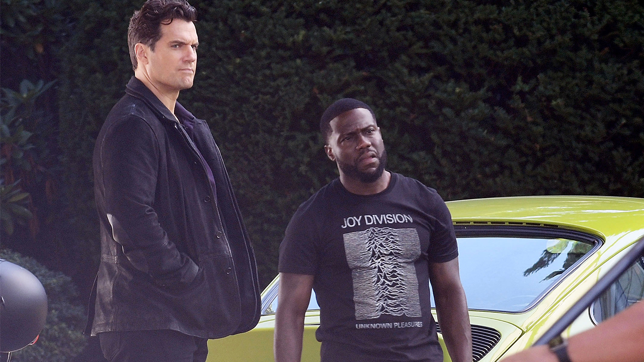 First Look at Kevin Hart and Henry Cavill on the Set of Netflix Movie ‘Spy Duo’ in New Jersey